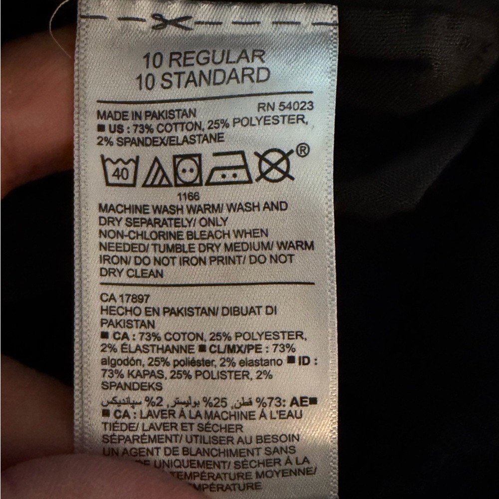 Old Navy Black Rockstar Jeans, Size 10 R New with Tag - Picture 5 of 6